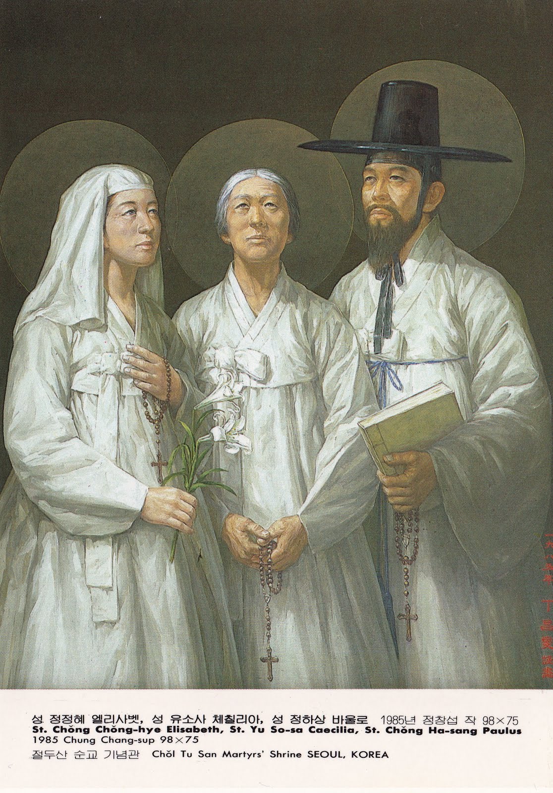 De hellige Elisabeth Jeong Jeong-hye, Cecilia Yu So-sa og Paulus Jeong Ha-sang &#8211;to s&#248;sken og deres mor